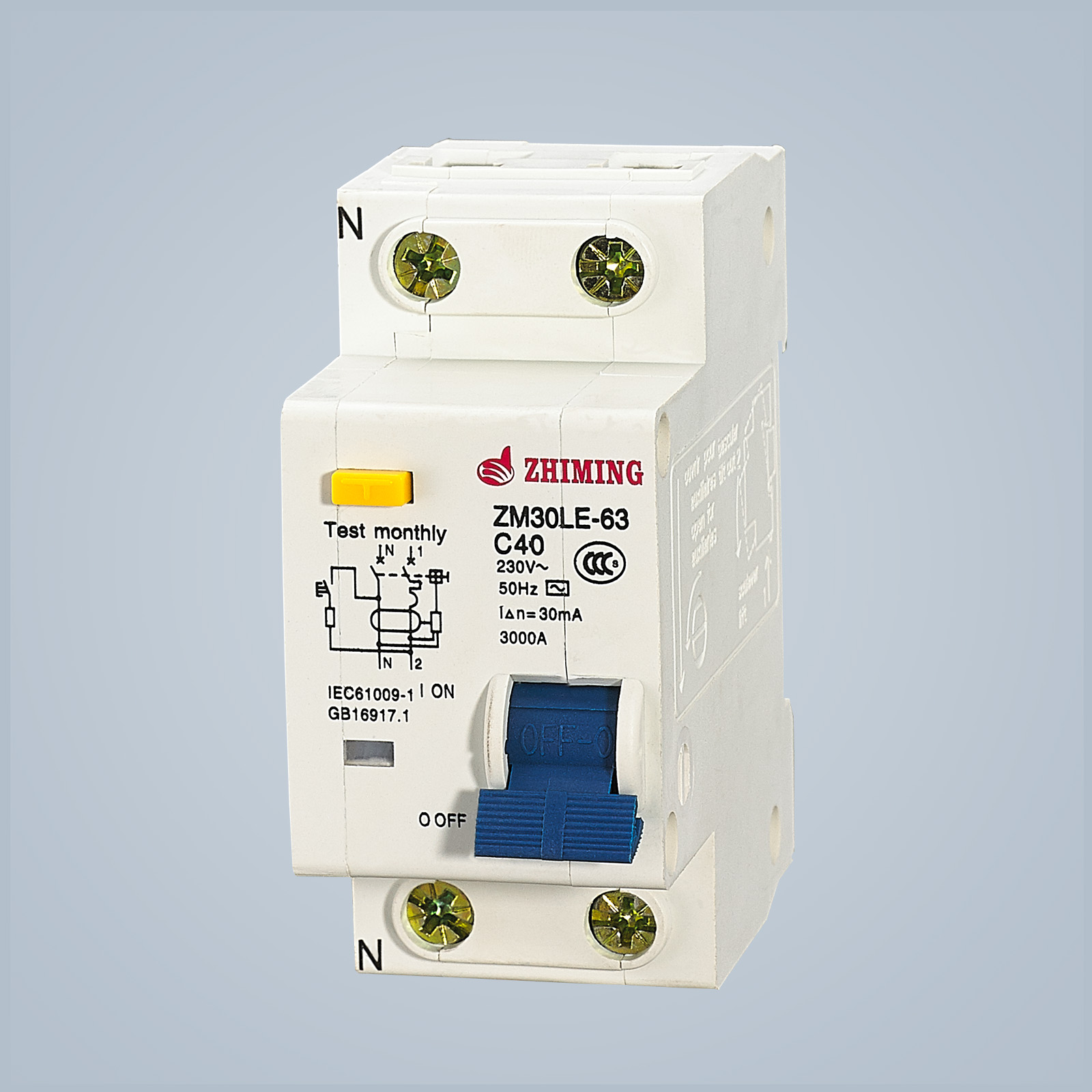 ZM30LE-63 Residual Current Operated Circuit Breaker